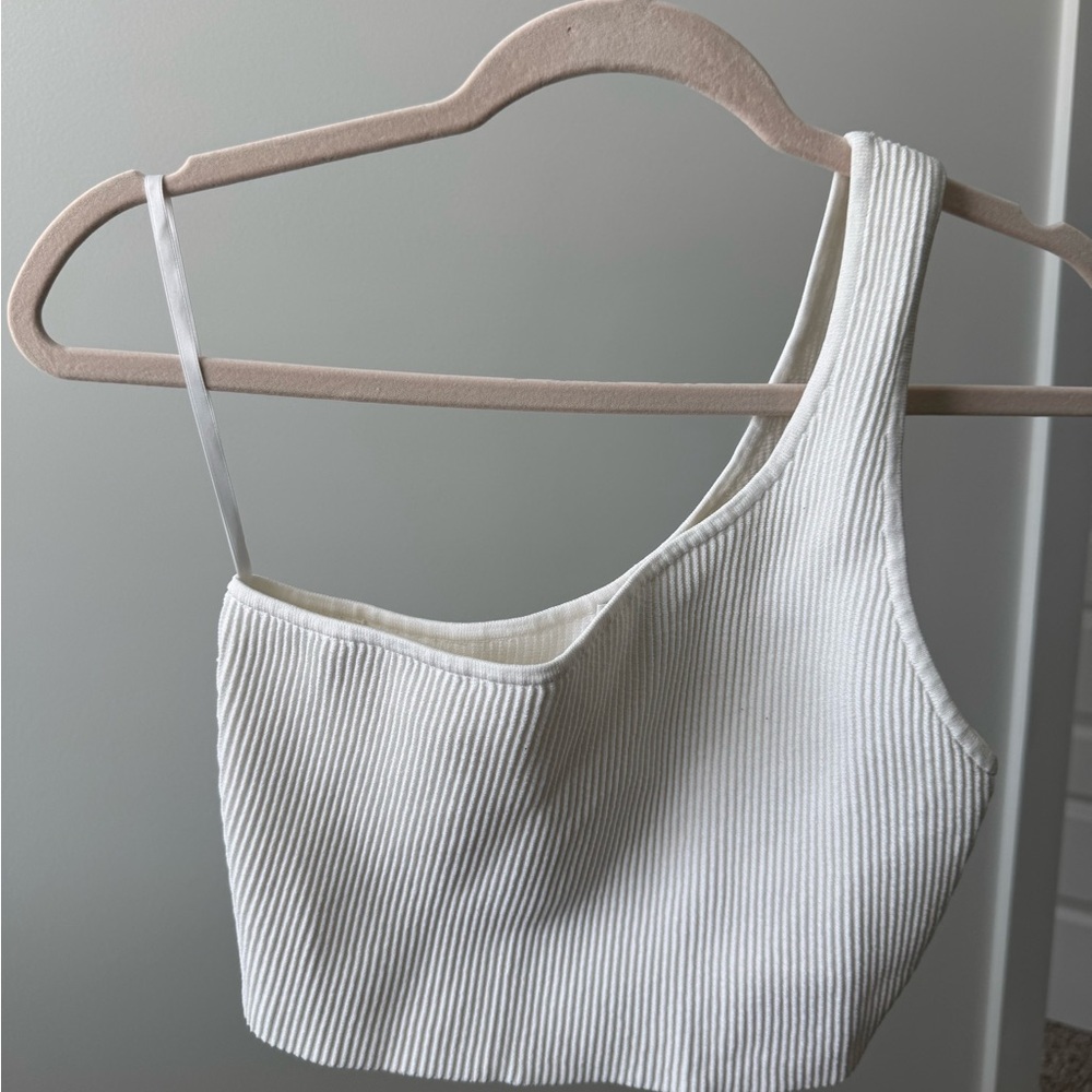 Babaton Ivory Ribbed Knit Top - Picture 2 of 3